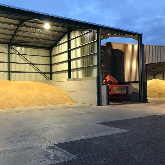 Continuous flow grain dryer